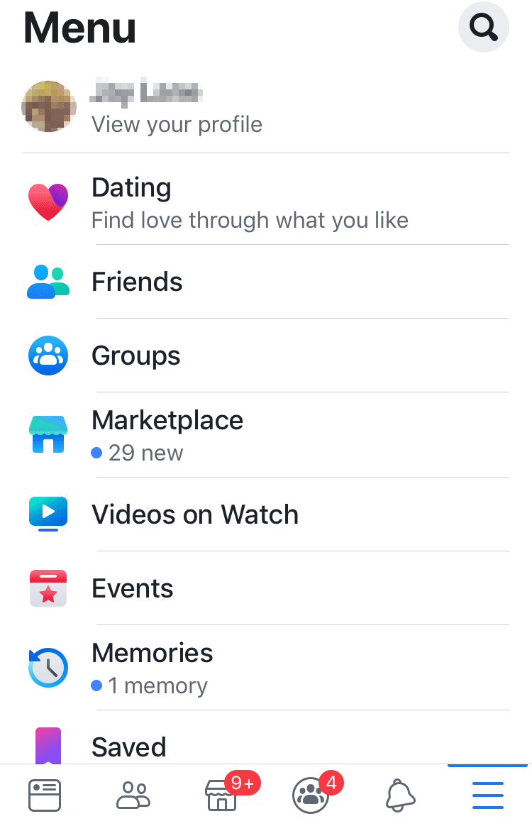 Facebook-Dating opt-in