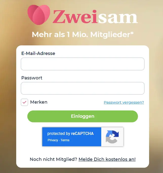 Zweisam.de Login