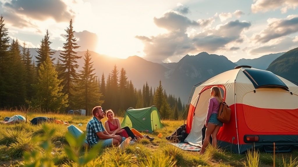 Campingreisen für junge Singles